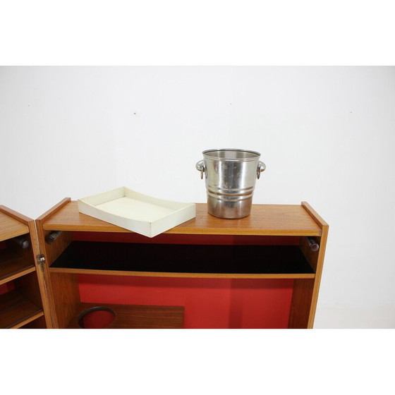 Image 1 of Vintage teak folding bar cabinet by Johannes Andersen, Denmark 1960s