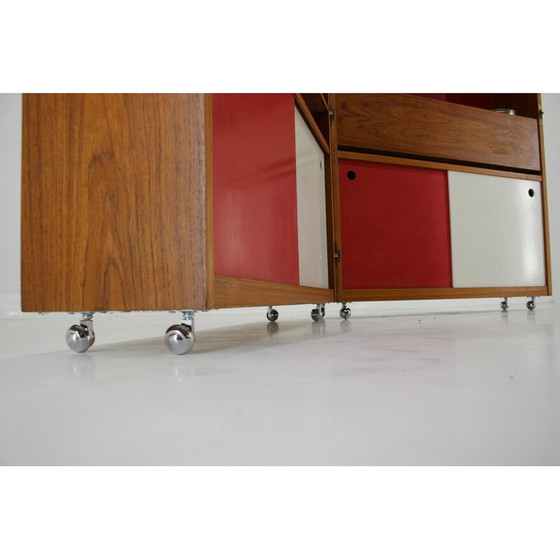 Image 1 of Vintage teak folding bar cabinet by Johannes Andersen, Denmark 1960s
