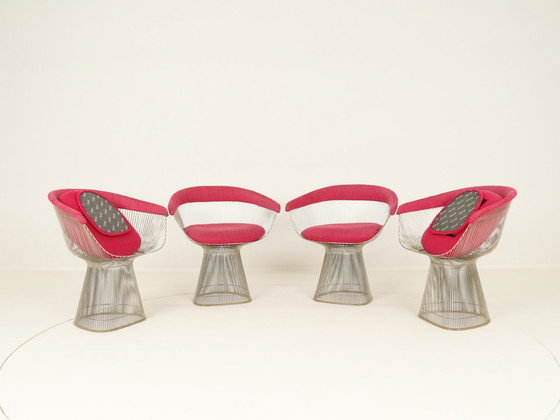 Image 1 of Wire Dining Set By Warren Platner For Knoll International, Us, 1980S