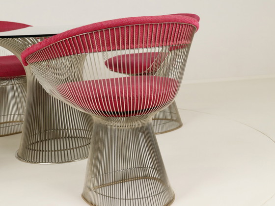 Image 1 of Wire Dining Set By Warren Platner For Knoll International, Us, 1980S