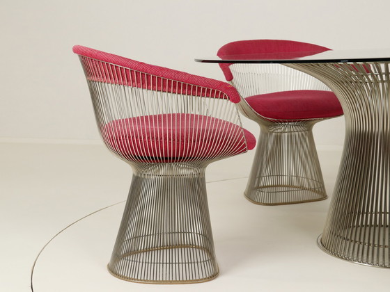 Image 1 of Wire Dining Set By Warren Platner For Knoll International, Us, 1980S