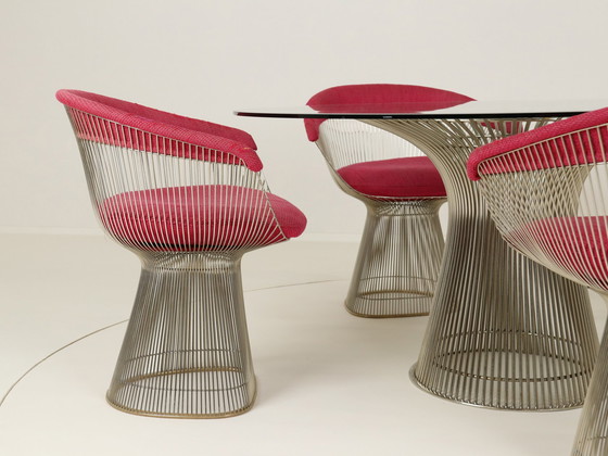 Image 1 of Wire Dining Set By Warren Platner For Knoll International, Us, 1980S