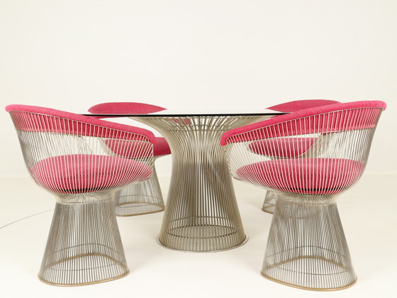 Image 1 of Wire Dining Set By Warren Platner For Knoll International, Us, 1980S