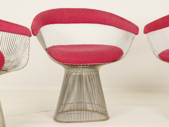 Image 1 of Wire Dining Set By Warren Platner For Knoll International, Us, 1980S