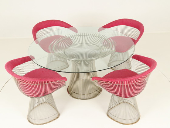 Image 1 of Wire Dining Set By Warren Platner For Knoll International, Us, 1980S