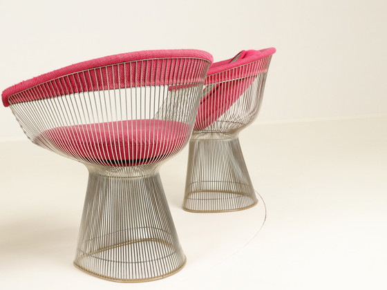 Image 1 of Wire Dining Set By Warren Platner For Knoll International, Us, 1980S