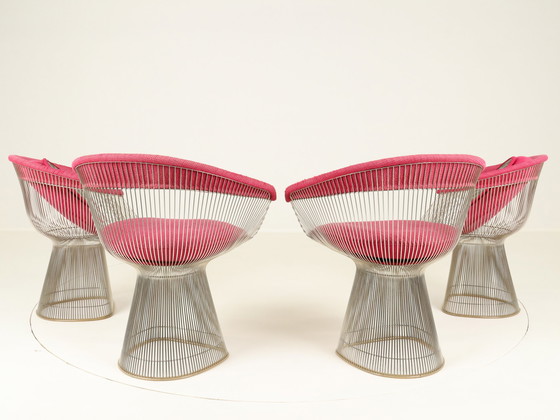 Image 1 of Wire Dining Set By Warren Platner For Knoll International, Us, 1980S