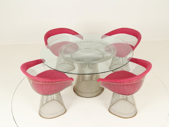 Image 1 of Wire Dining Set By Warren Platner For Knoll International, Us, 1980S