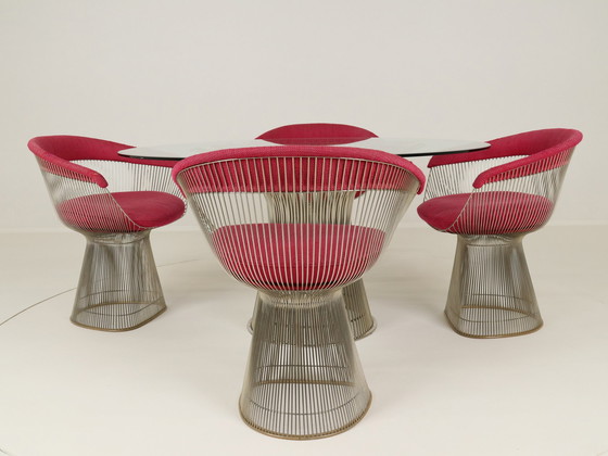 Image 1 of Wire Dining Set By Warren Platner For Knoll International, Us, 1980S