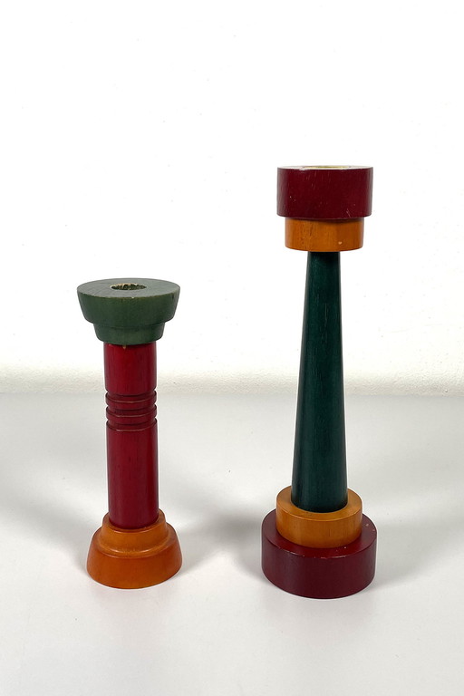 2x 'Monokel' candlesticks