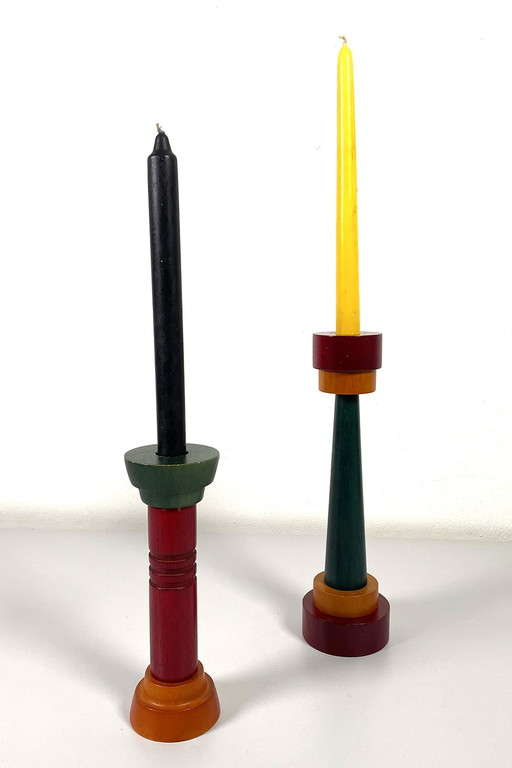 2x 'Monokel' candlesticks