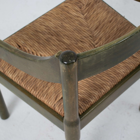 Image 1 of Green Carimate Chair Set For Cassina, 1970S