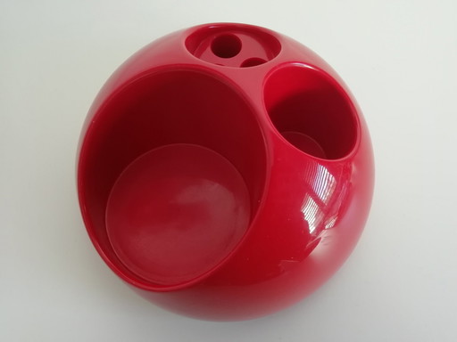 Gedy Hasuike Toothbrush Holder Or Desk Organizer Red