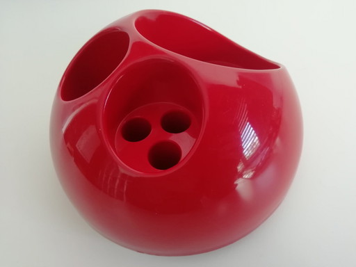 Gedy Hasuike Toothbrush Holder Or Desk Organizer Red