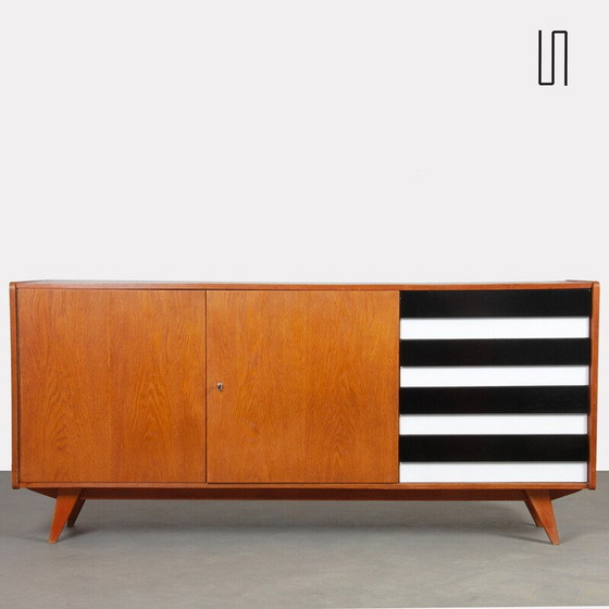 Image 1 of Vintage sideboard model U-460 in oak by Jiri Jiroutek for Interier Praha, Czechoslovakia 1960