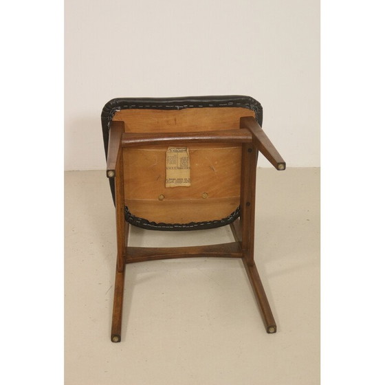 Image 1 of Set of 4 vintage walnut dining chairs by Foster McDavid, 1970