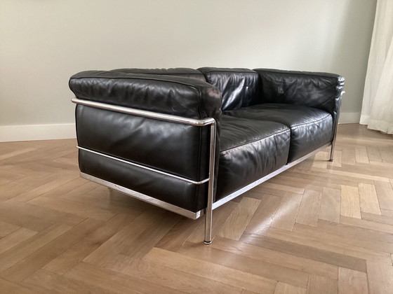 Image 1 of Cassina Lc3 2 Seater Sofa