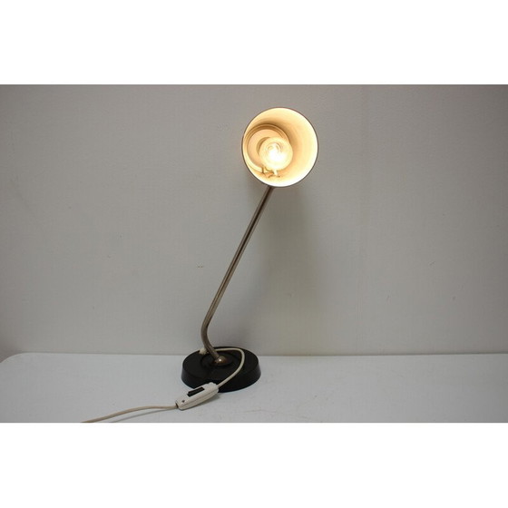 Image 1 of Lampada da tavolo vintage in metallo e cromo, Cecoslovacchia 1960