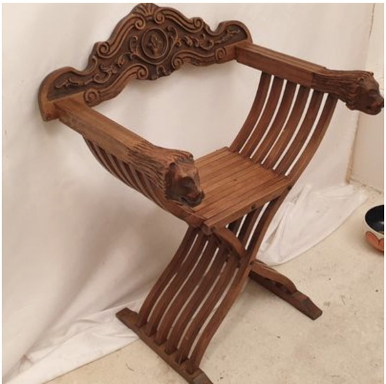 Image 1 of Savonarola folding chair