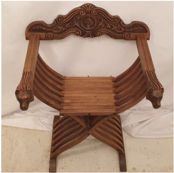 Image 1 of Savonarola folding chair