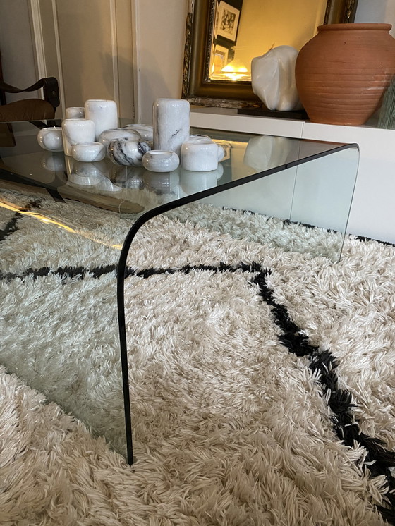 Image 1 of Table basse vintage FIAM Italia Ponte verre cristal