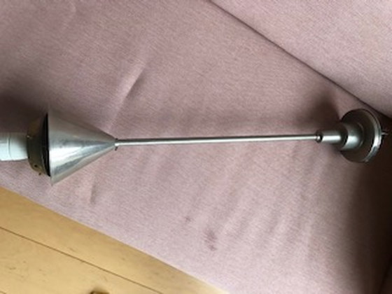 Image 1 of Vintage hanging lamp - glass/metal - art deco style