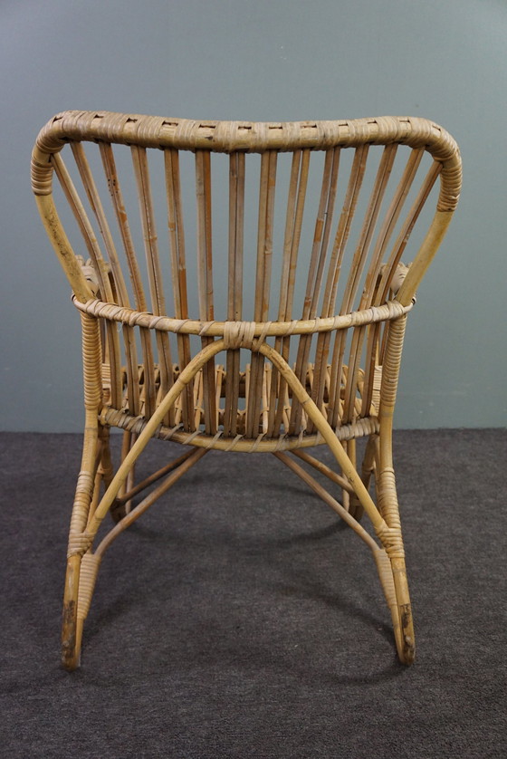 Image 1 of Rattan Dutch Design Style Belse 8 armchair, 1950