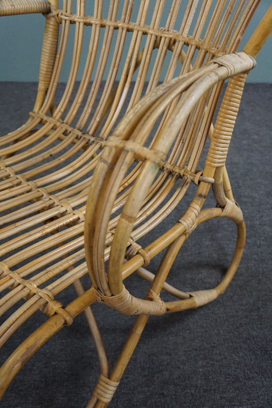 Image 1 of Rattan Dutch Design Style Belse 8 armchair, 1950