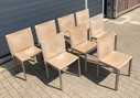 6x Enrico Pellizzoni Italian Pasqualina chaises de salle à manger