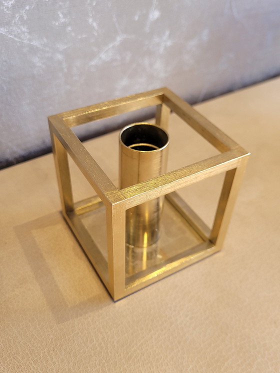 Image 1 of ByLassen Kubus 1 candlestick gold