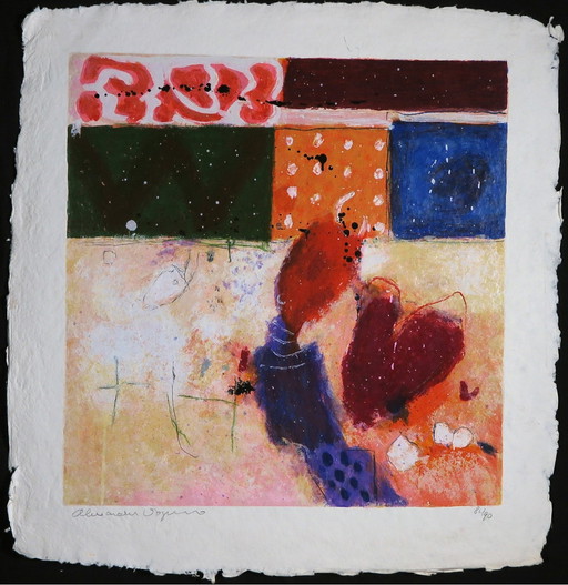 Zeefdruk Alexander Vogels – lithos zeefdrukken, Abstract (photo 2 of 5)