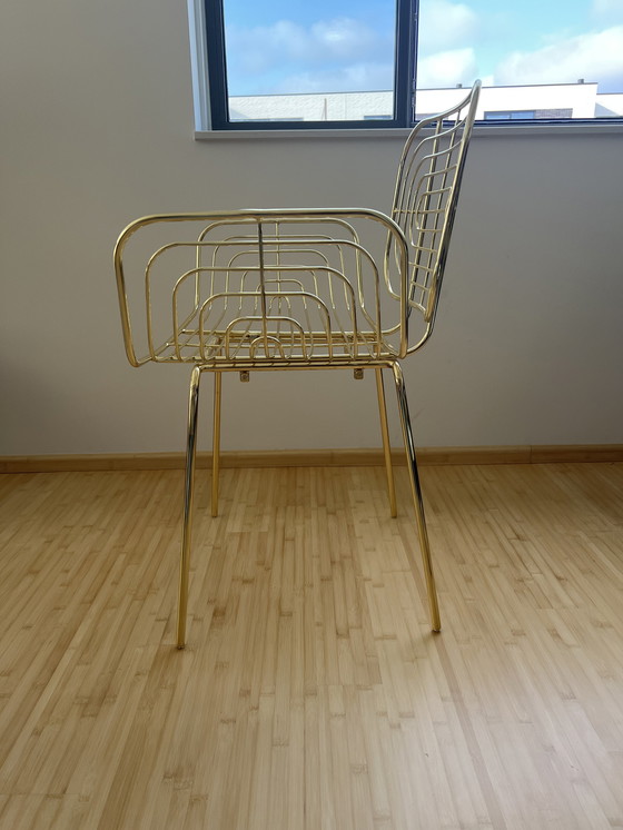 Image 1 of Pols potten boston gold wire chair