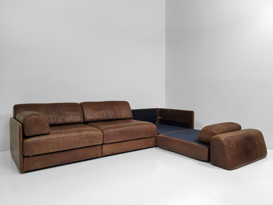 Image 1 of De Sede DS-76 modular leather sofa