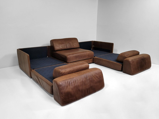 Image 1 of De Sede DS-76 modular leather sofa