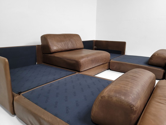 Image 1 of De Sede DS-76 modular leather sofa