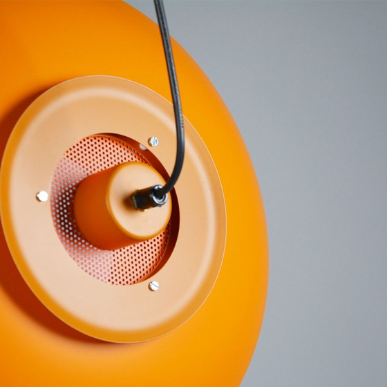 Image 1 of Belux Switzerland orange hanging lamp from the 1980s