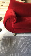 Design Dark red velvet sofa
