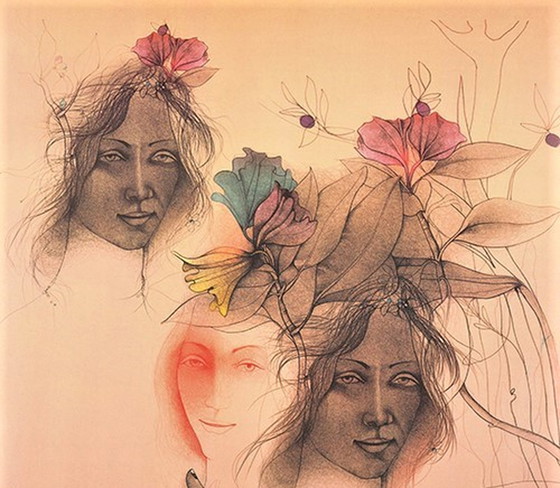 Image 1 of Bruno Bruni (1935) Della Primavera Hand signed.