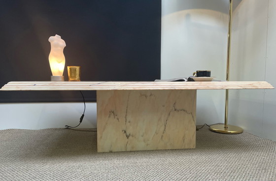 Image 1 of Table italienne vintage en marbre rose