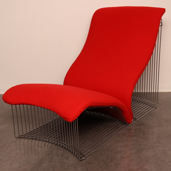 Image 1 of Chaise longue et ottoman 'Pantonova' ou modèle 125T par Verner Panton pour Fritz Hansen - Danemark - années 1970