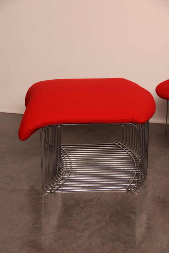 Image 1 of Lounge chair & ottoman 'Pantonova' or model 125T by Verner Panton for Fritz Hansen - Denmark - 1970's