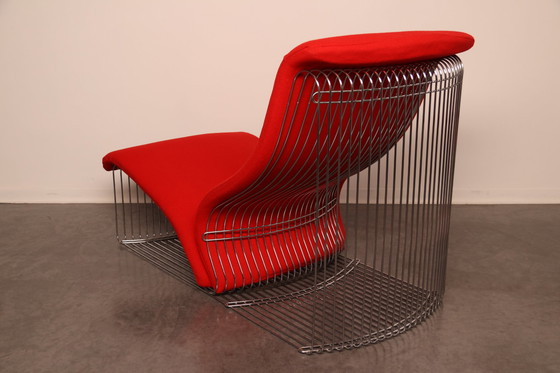 Image 1 of Lounge chair & ottoman 'Pantonova' or model 125T by Verner Panton for Fritz Hansen - Denmark - 1970's