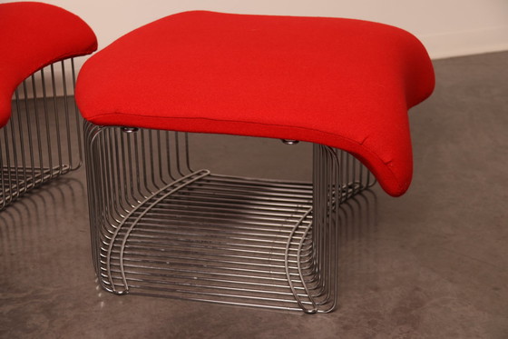 Image 1 of Chaise longue et ottoman 'Pantonova' ou modèle 125T par Verner Panton pour Fritz Hansen - Danemark - années 1970