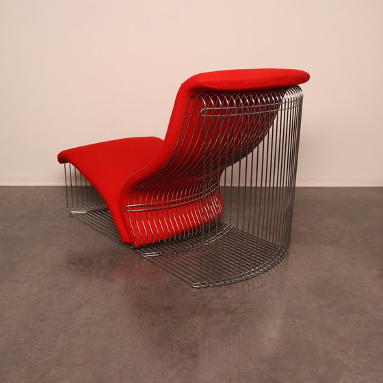 Image 1 of Chaise longue et ottoman 'Pantonova' ou modèle 125T par Verner Panton pour Fritz Hansen - Danemark - années 1970