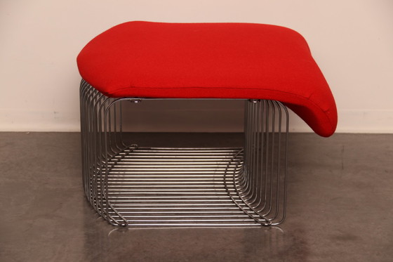 Image 1 of Chaise longue et ottoman 'Pantonova' ou modèle 125T par Verner Panton pour Fritz Hansen - Danemark - années 1970