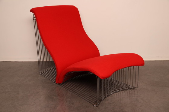 Image 1 of Chaise longue et ottoman 'Pantonova' ou modèle 125T par Verner Panton pour Fritz Hansen - Danemark - années 1970