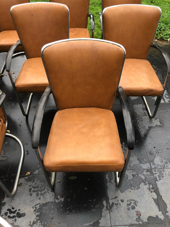 Image 1 of Fixer-upper: 10 Gispen Chairs 1935