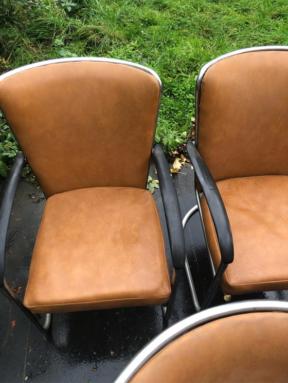 Image 1 of Fixer-upper: 10 Gispen Chairs 1935