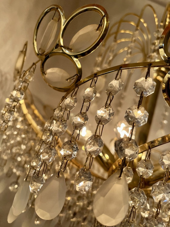 Image 1 of Italian vintage swirl chandelier