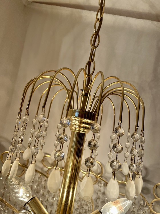 Image 1 of Italian vintage swirl chandelier